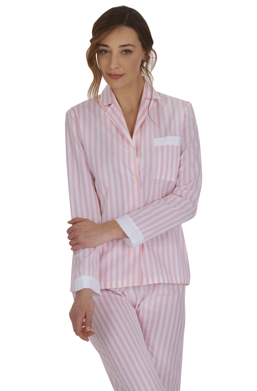 Striped cotton pajamas. Ingram Woman.