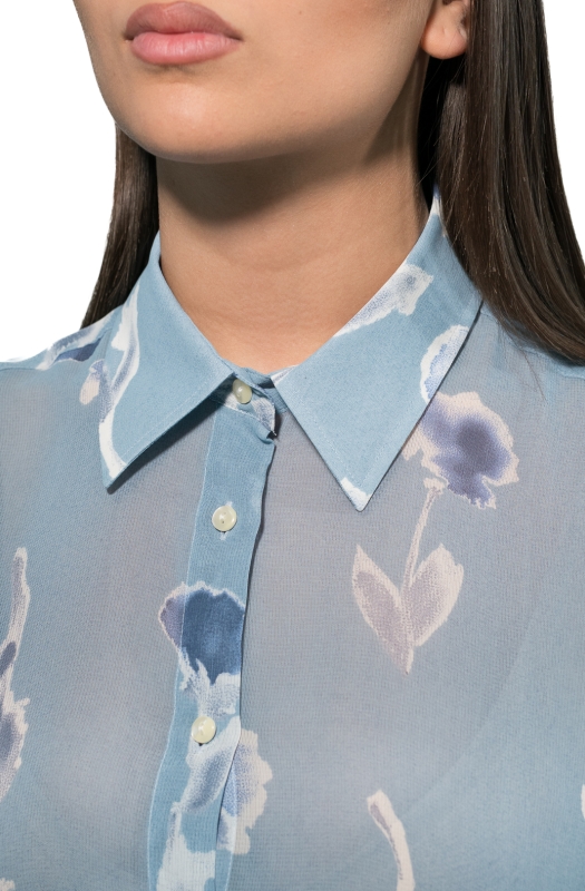 Camicia ALESSIA, vestibilità ampia, in viscosa, stampa floreale.